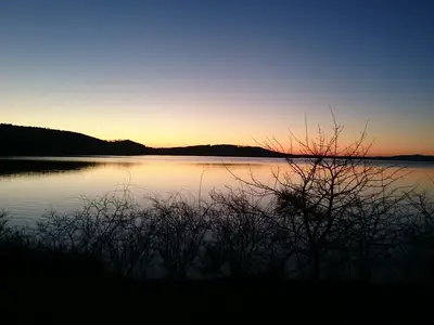 Sonnenuntergang am Großen Brombachsee