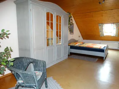 Ferienwohnung Gartenblick - Schlafzimmer