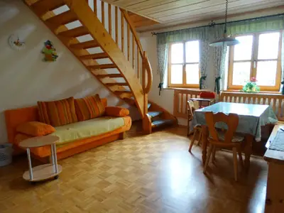 Ferienwohnung Gartenblick - Wohnraum