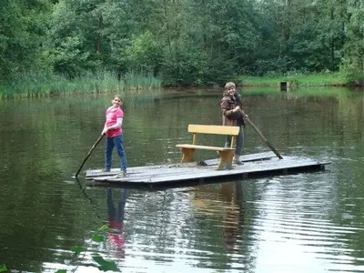 Auf Flossfahrt