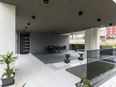 outside