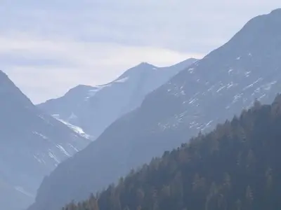 Blick Richtung Morteratsch mit dem Piz Palü
