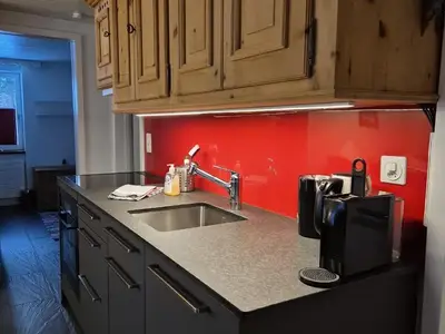 Neu renovierte Küche mit Induktionskochfeld und Combi-Steam