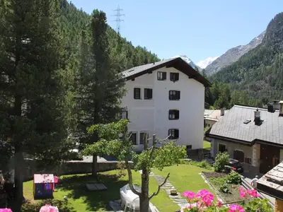 Aussicht - Garten und Piz Palü / Sommer