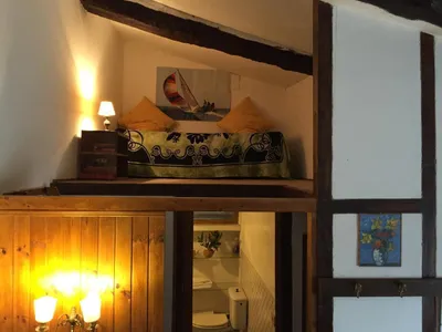 Das Bett im Loft