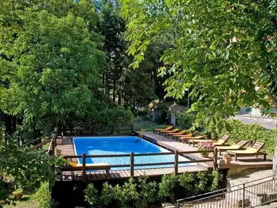 Blick auf den Pool