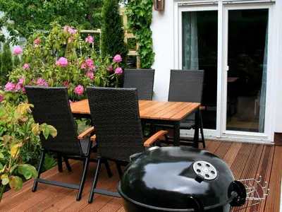 Terrasse der Ferienwohnung