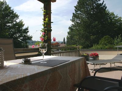 Terrassenaussicht Ferienwohnung Groß-Schill