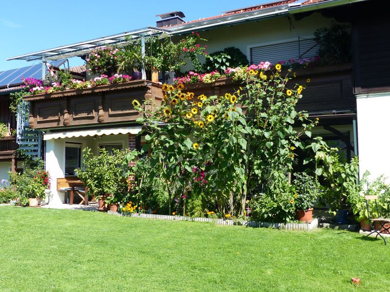 Hausansicht_Terrasse Ferienwohnung Kofler