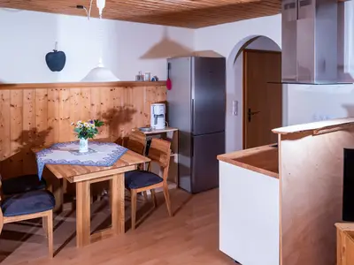 Essbereich Ferienwohnung Hötzelsperger