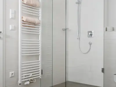 FEWO Typ C Dusche Ferienhaus Dickertsmühle