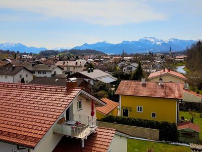 Luftbild auf Dachterrasse