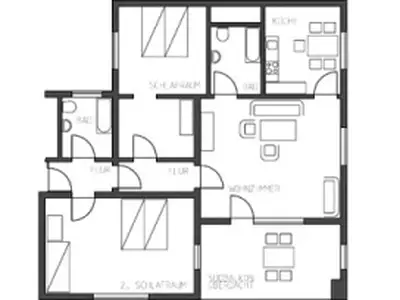 Grundriss Ferienwohnung Wallner