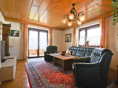 Wohnzimmeransicht Ferienwohnung Genzinger