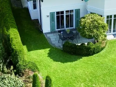Terrassenansicht Ferienwohnung Ober