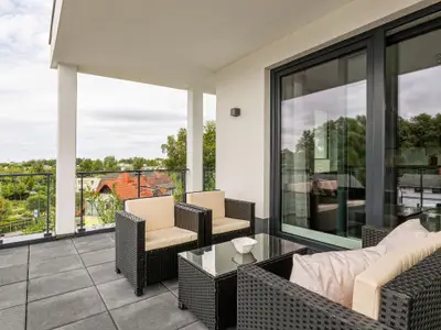 Balkon. Balkon mit Bestuhlung