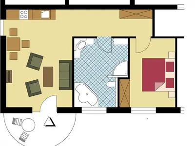 Fewo Morgenrot: Grundriss