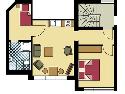 Fewo Marienburg: Grundriss