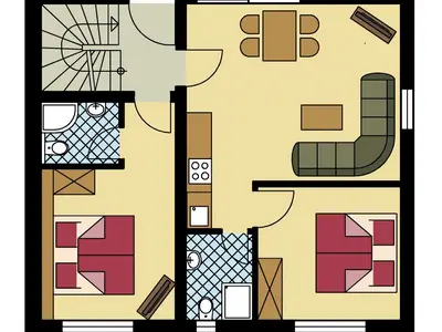 Fewo Rivaner: Grundriss