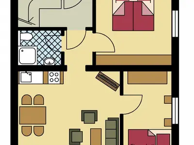 Fewo Riesling: Grundriss