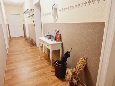 Blick in den Flur der Ferienwohnung
