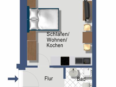 Ferienwohnung für 2 Personen (24 m²) in Rabenkirchen-Faulück 6/10