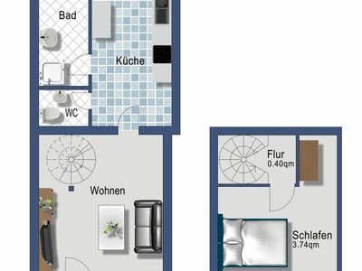 Ferienwohnung für 4 Personen (46 m²) in Rabenkirchen-Faulück 9/10