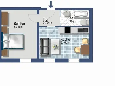 Ferienwohnung für 4 Personen (36 m²) in Rabenkirchen-Faulück 7/10