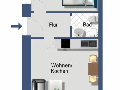 Ferienwohnung für 4 Personen (33 m²) in Rabenkirchen-Faulück 6/10