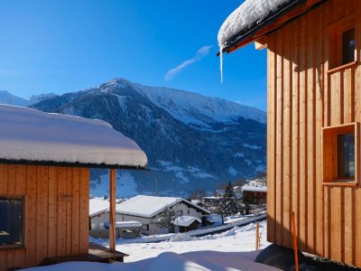 Ferienhäuser Stiva Pintga, Aussenansicht Winter