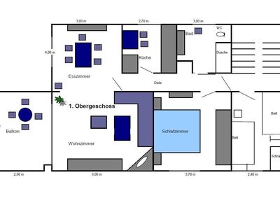 Lageplan Ferienwohnung im 1. OG