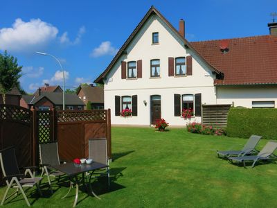 Außenansicht Fewo Büsken mit Terrasse