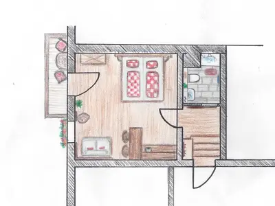 Grundriss Appartement Bergsteigerstubn