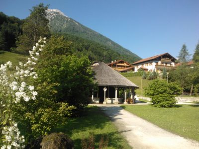 Blick vom Gradierpark auf das "Haus am Kurpark"