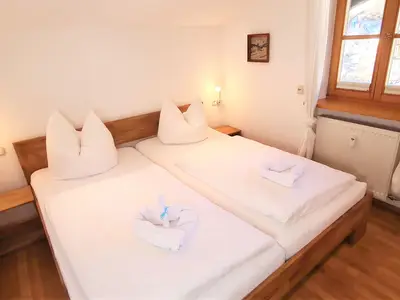 Schlafzimmer mit Doppelbett Fewo Sieger-Brandner