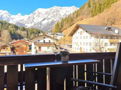 Balkon mit Sitzgelegenheit Fewo Sieger-Brandner