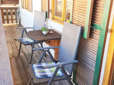 Balkon mit Sitzgelegenheit Fewo Sieger-Brandner