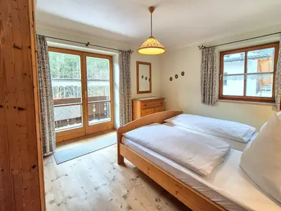 Schlafzimmer mit Doppelbett Haus Stephanus Fewo 3
