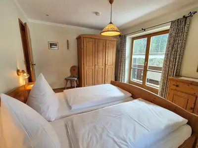 Schlafzimmer mit Doppelbett Haus Stephanus Fewo 3
