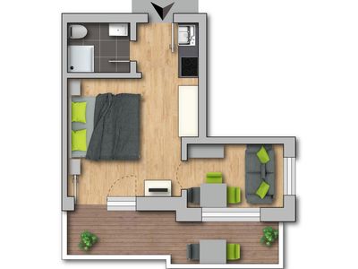 Ferienwohnung für 3 Personen (29 m²) in Ramsau am Dachstein 9/10