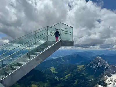 Ausblickpunkt auf dem Dachstein Gletscher