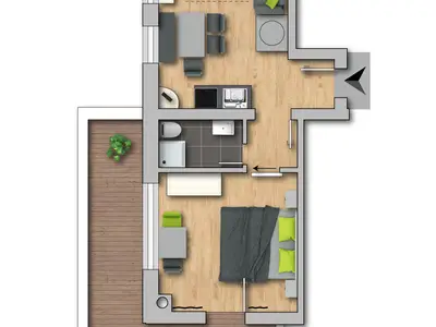Ferienwohnung für 4 Personen (42 m²) in Ramsau am Dachstein 8/9