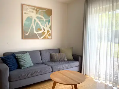 Ferienwohnung 17 - Couch, TerrassenzugangFerienwohnung 17 -