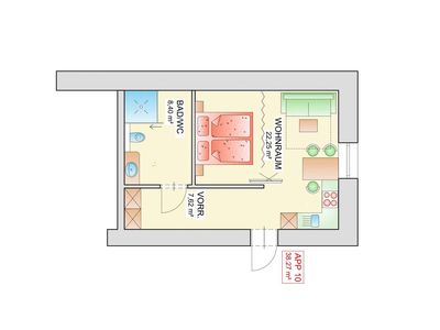 Ferienwohnung für 2 Personen (32 m²) in Rauris 9/10