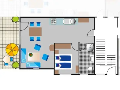 Ferienwohnung für 4 Personen (55 m²) in Rechlin 10/10