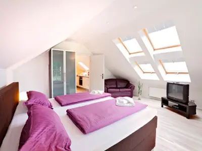 Ferienwohnung "Ausblick"- Schlafzimmer