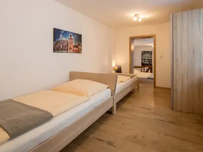 Schlafraum mit 2 Einzelbetten