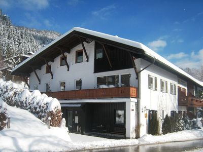 unser Haus im Winter