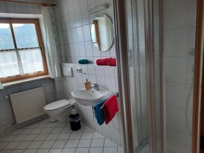 Badezimmer Ferienwohnung Wia Dahoam