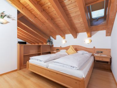 Schlafzimmer in der Ein-Raum Ferienwohnung im Landhaus Andrea